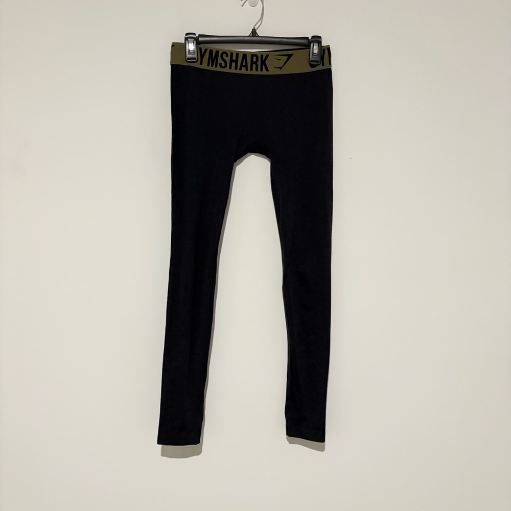 Gymshark Women's Seamless Elastic Waistband Flex‎ Leggings Black Size Small